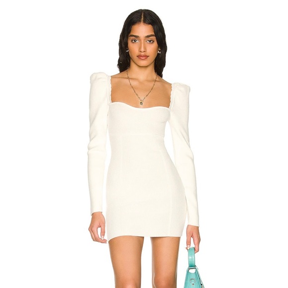 Elmore Mini Dress in White - Picture 1 of 7